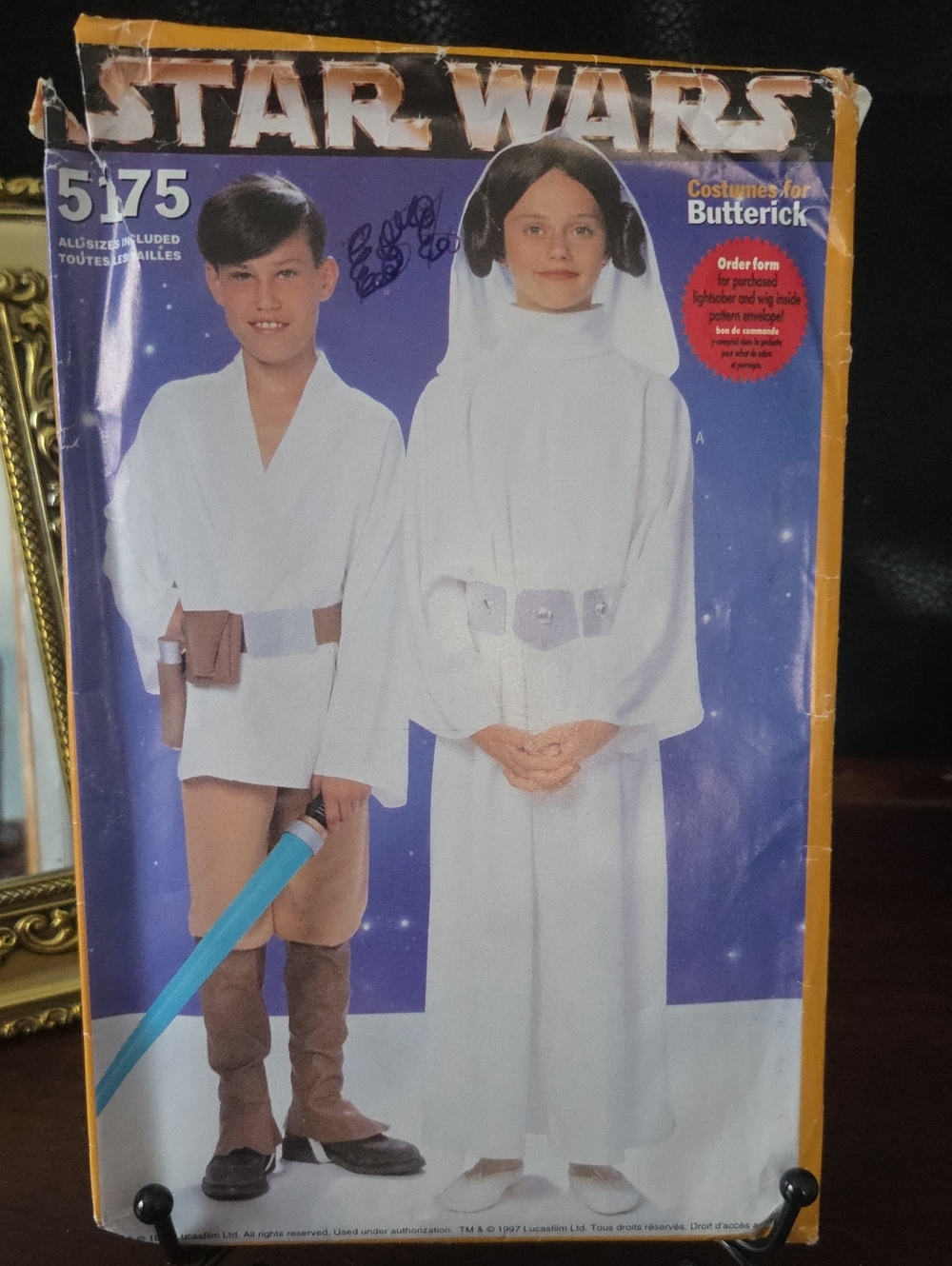1997 Butterick Kids Princess Liea And Luke Skywalker Costume Pattern